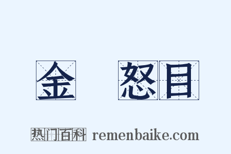金剛怒目是什么意思的图片